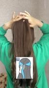این مدل مو پاپیونی برای شما فقط لایک و فالو کنین♥️