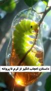 کرم ابریشم،یه عمر برای خودش قفس میساخت،اما در فکر پرواز بود...!🦋